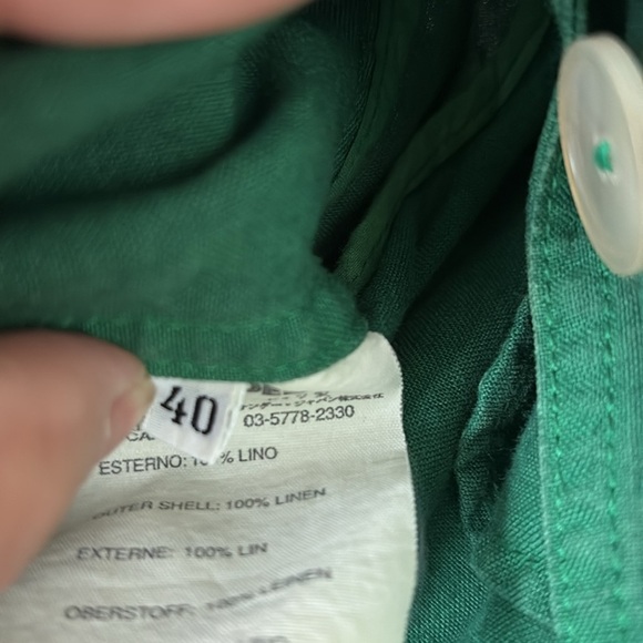 Jil Sander Green Linen Blazer 40 - Picture 9 of 9